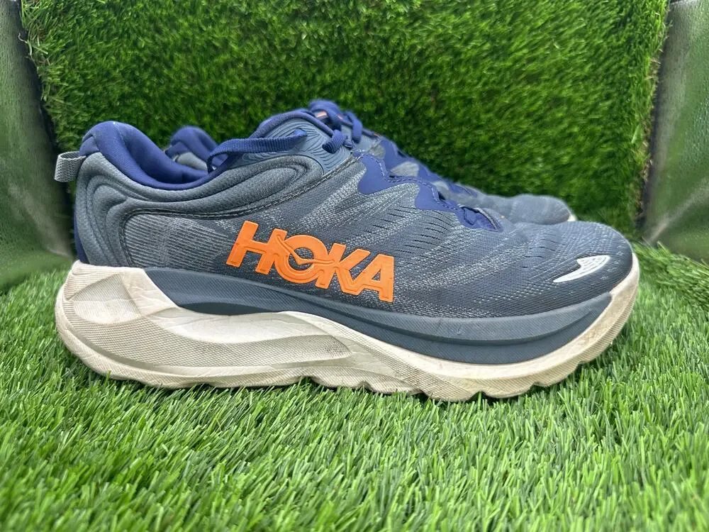 Hoka One One Gaviota 6 1171932-MLFD Athletic Sneaker Mens 10.5D Blue Mesh Sports
